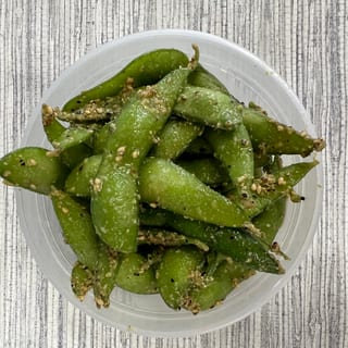 Wasabi Garlic Edamame Beans